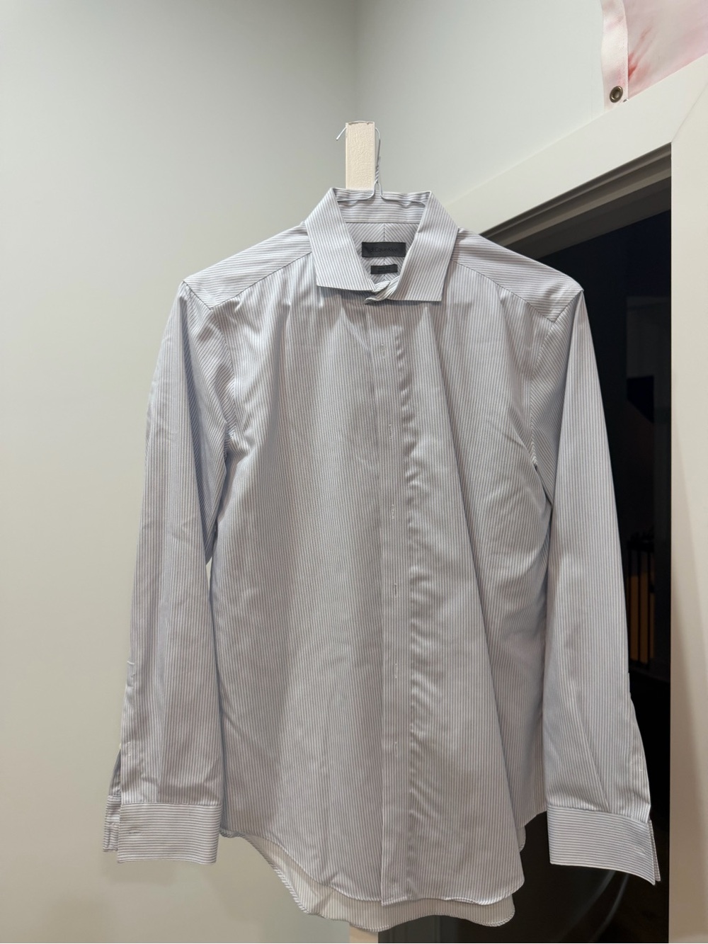 Calvin Klein Light Blue Pinstripe Dress Shirt